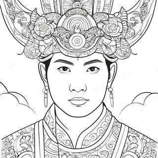 Hu Tao Coloring Page 72704-57558