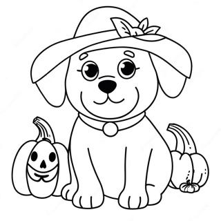 Halloween Dog Coloring Pages