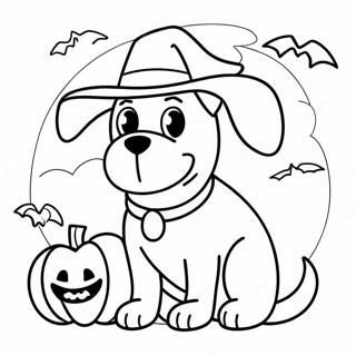 Halloween Hund Ausmalbild 7270-5786