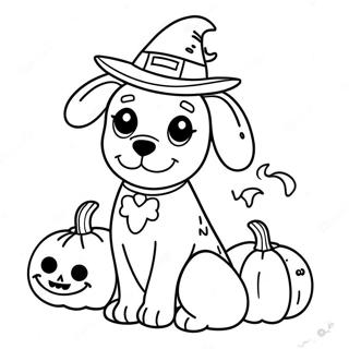 Halloween Hund Ausmalbild 7270-5787