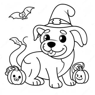 Halloween Hund Ausmalbild 7270-5788