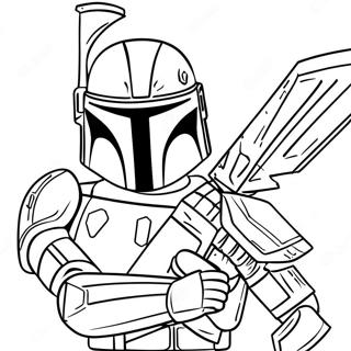 Jango Fett In Battle Armor Coloring Page 72735-57583