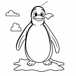 Pagina De Colorat Cu Tacky Pinguinul Pe Un Iceberg 72745-57590