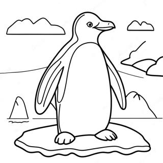 Pagina De Colorat Cu Tacky Pinguinul Pe Un Iceberg 72745-57591