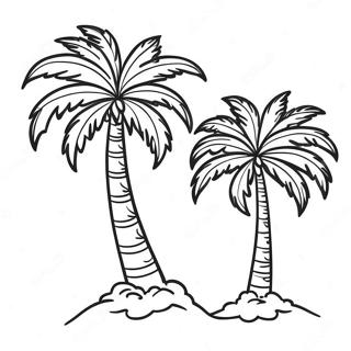 Palm Coloring Pages