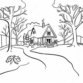 Snowy Day Coloring Pages