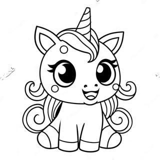 Cute Tokidoki Unicorn Coloring Page 72795-57639