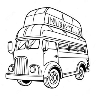 Fortnite Battle Bus Coloring Pages