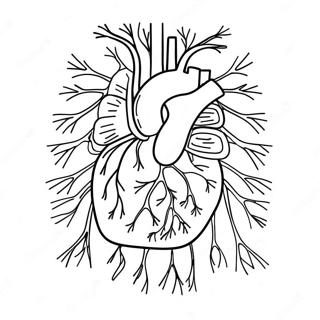 Kleurplaat Van De Anatomie Van Het Circulatiesysteem 72834-57666