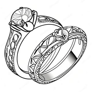 Wedding Ring Coloring Pages