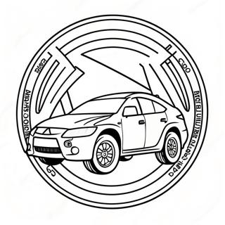 Mitsubishi Logo Coloring Page 72924-57736