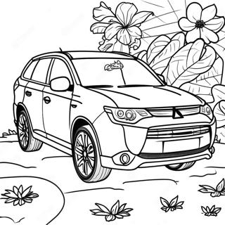 Mitsubishi Outlander Suv Coloring Page 72925-57741