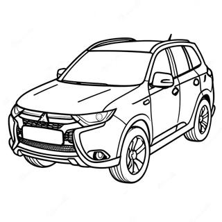 Mitsubishi Outlander Suv Coloring Page 72925-57743