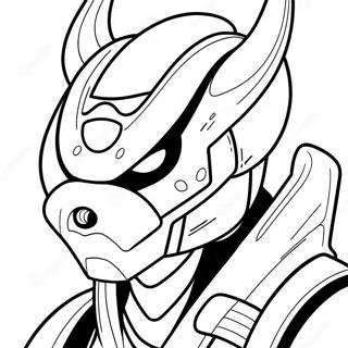 Protogen Coloring Pages