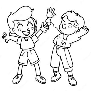 Cousin Fun Day Coloring Page 72964-57780