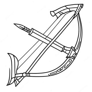 Minecraft Bow And Arrow Coloring Page 73014-57806