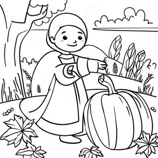 Thankful Harvest Bible Coloring Page 7301-5817