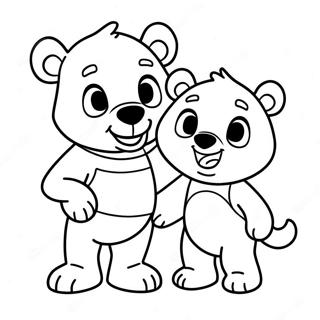 Goldie And Bear Coloring Pages