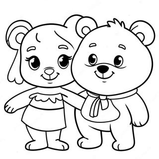 Goldie And Bear Coloring Page 73044-57830