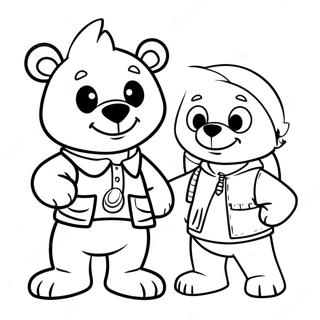 Adventurous Goldie And Bear Coloring Page 73045-57853