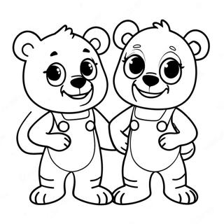 Adventurous Goldie And Bear Coloring Page 73045-57854