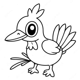 Cute Farfetch D With Leek Coloring Page 73065-57846