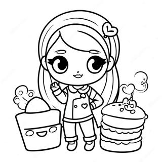 Cute Bad Girl Gacha Life Coloring Page 73084-57857