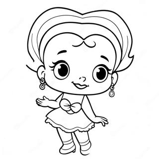 Betty Boop Klasik Boyama Sayfası 730-576