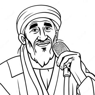 Dd Osama With Microphone Coloring Page 73125-57913