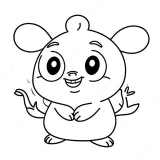 Cute Nab Nab Character Coloring Page 73175-57947