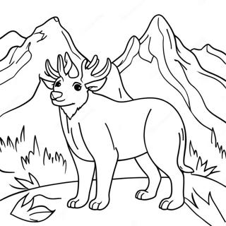 Mountain Animals Coloring Page 73204-57958