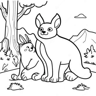 Mountain Animals Coloring Page 73204-57959