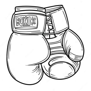 Boxing Gloves Coloring Page 7320-5841