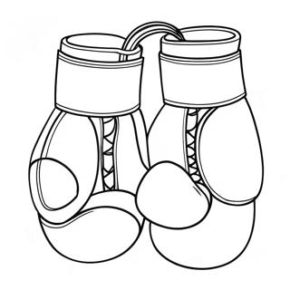 Boxing Gloves Coloring Page 7320-5843