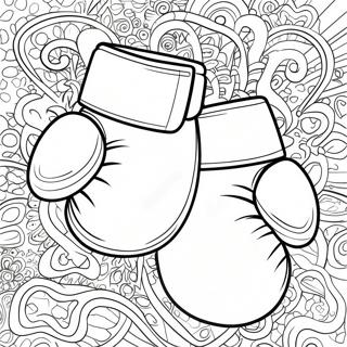 Boxing Gloves Coloring Page 7320-5844