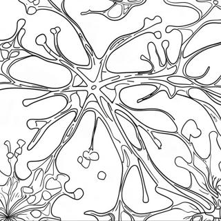 Colorful Brain Neurons Coloring Page 73225-57981