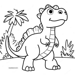 Rex The Friendly Dinosaur Coloring Page 73245-58006