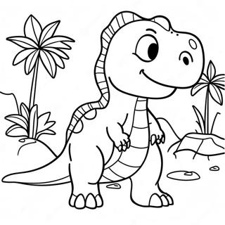 Rex The Friendly Dinosaur Coloring Page 73245-58008