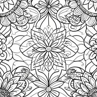 Geometric Tessellation Coloring Page 73315-58054