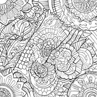 Geometric Tessellation Coloring Page 73315-58055