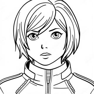 Mikasa Coloring Pages