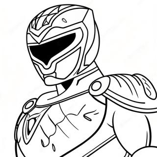 Mighty Morphin Green Ranger Coloring Page 73365-58094