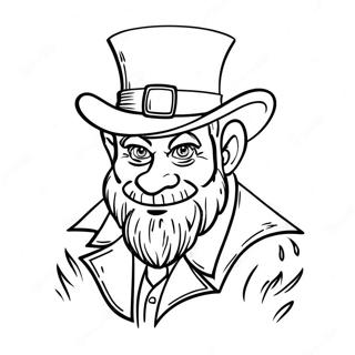 Scary Leprechaun Coloring Page 73374-58112