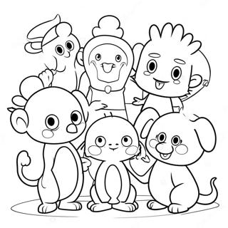 Pinky Malinky With Friends Coloring Page 73395-58119