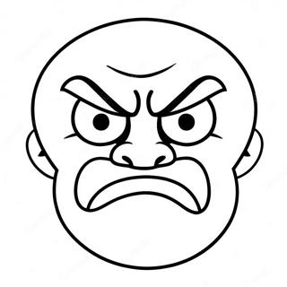 Angry Face I Hate You Coloring Page 73405-58127