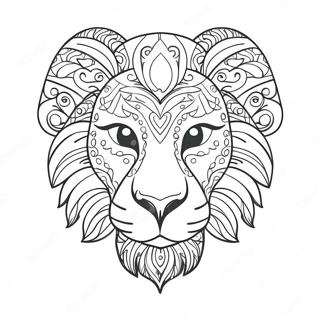 Minimalist Animal Outline Coloring Page 7341-5846