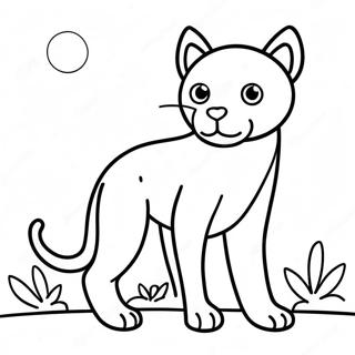 Minimalist Animal Outline Coloring Page 7341-5847