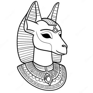 Anubis Med Den Gyldne Ankh Malebog 73515-58212