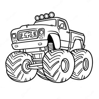 Bigfoot Monster Truck Page Coloring Pages