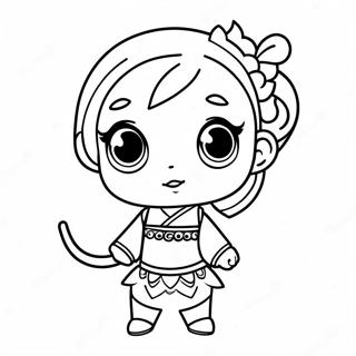 Qiqi Chibi Coloring Page 73544-58229